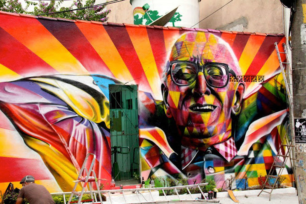 Мистер Мозгоправ Mr Brainwash, Тьерри Гетта - граффити Очень известный уличный художник, граффитчик, который пользуется скандальной популярностью не меньше чем самый знаменитый и неул